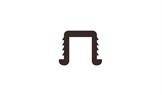 Terno art.730B standard PVC vodilica bijela 3m